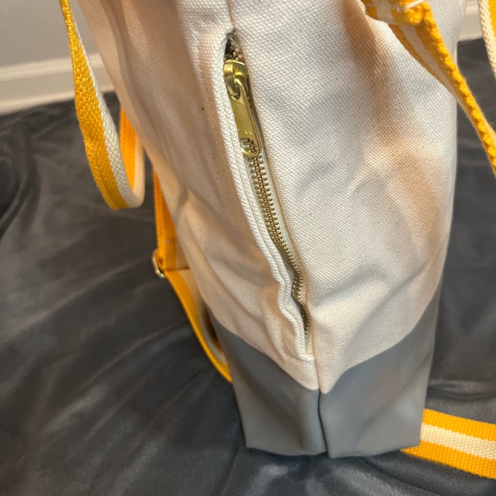 Dipped Tote with Yellow Strap - Picture 8 of 11